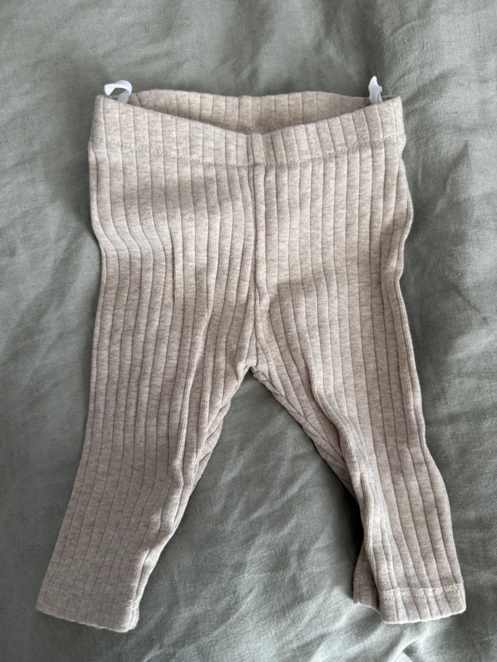 H&M Ribbed Kids Leggings - Light Beige